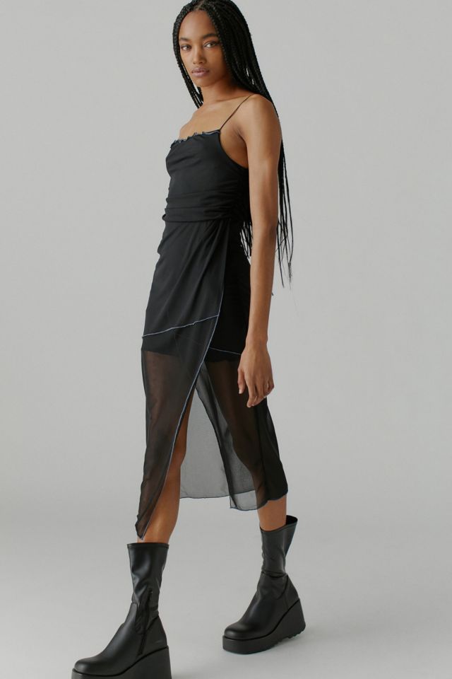 Urban outfitters black slip clearance dress