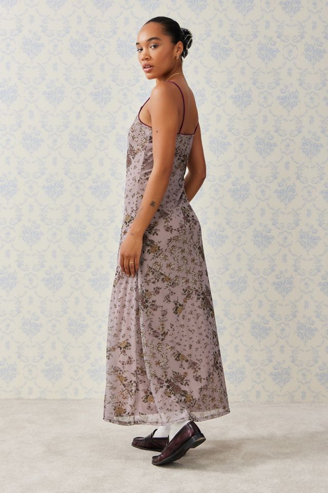UO Floral Mesh Maxi Dress #3