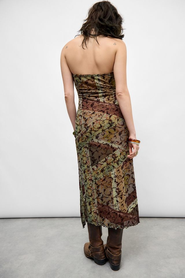 UO Samara Mesh Bandeau Midi Dress #2