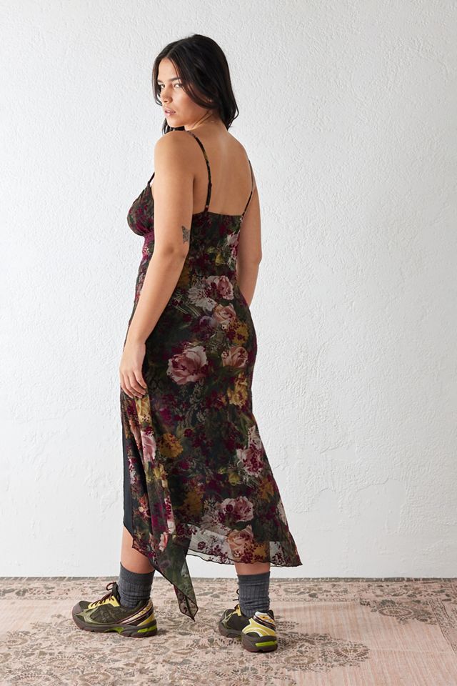 Vestito Midi in Mesh Floccato UO Paige #3