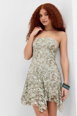 Robe Urban Outfitters Marron – Taille XS, Style Fit & Flare, Neuve Avec étiquettes