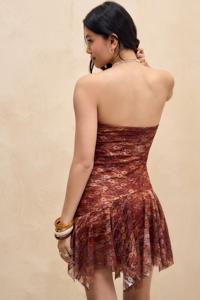 Silence + Noise Edith Bandeau Lace Mini Dress #3