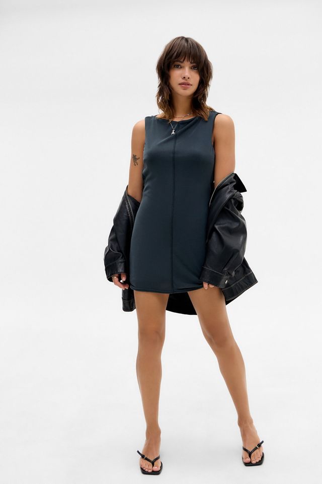 Vestido Mini Cupro Silence + Noise Andi con Escote Cowl en la Espalda #1