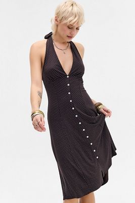 Kimchi Blue Natalia Halter Midi Dress