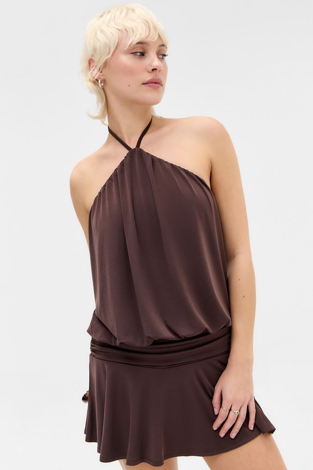 Silence + Noise Livvy Trägerkleid mit Halter-Ausschnitt #2