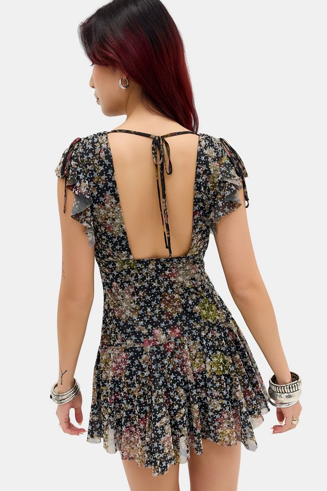 Vestido de Té Naomi con Flocado Kimchi Blue #5