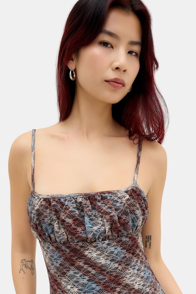 Kimchi Blue Bettina Printed Lace Midi Dress