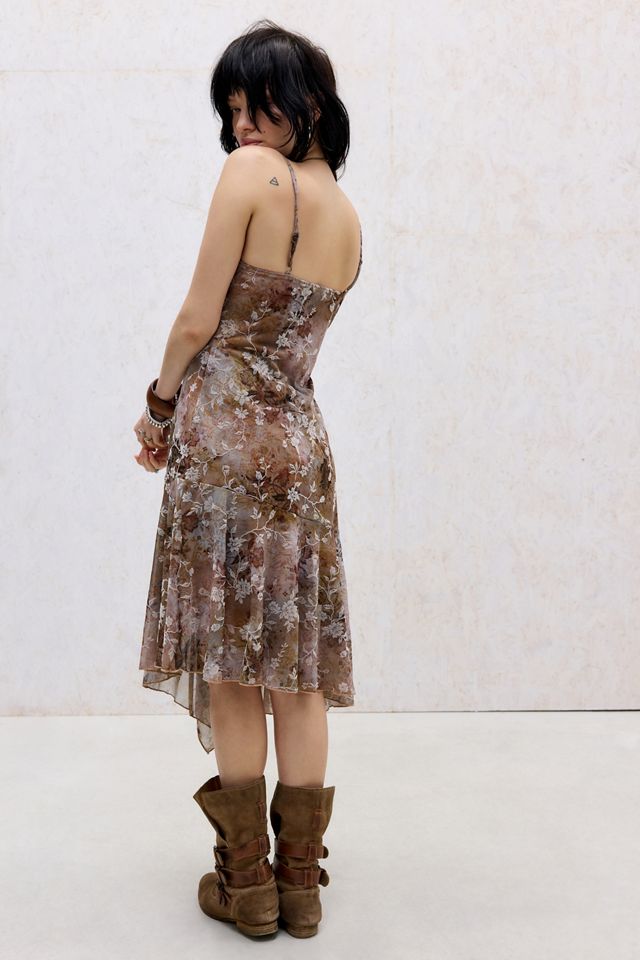 Robe midi en maille floquée Bettina Kimchi Blue #4