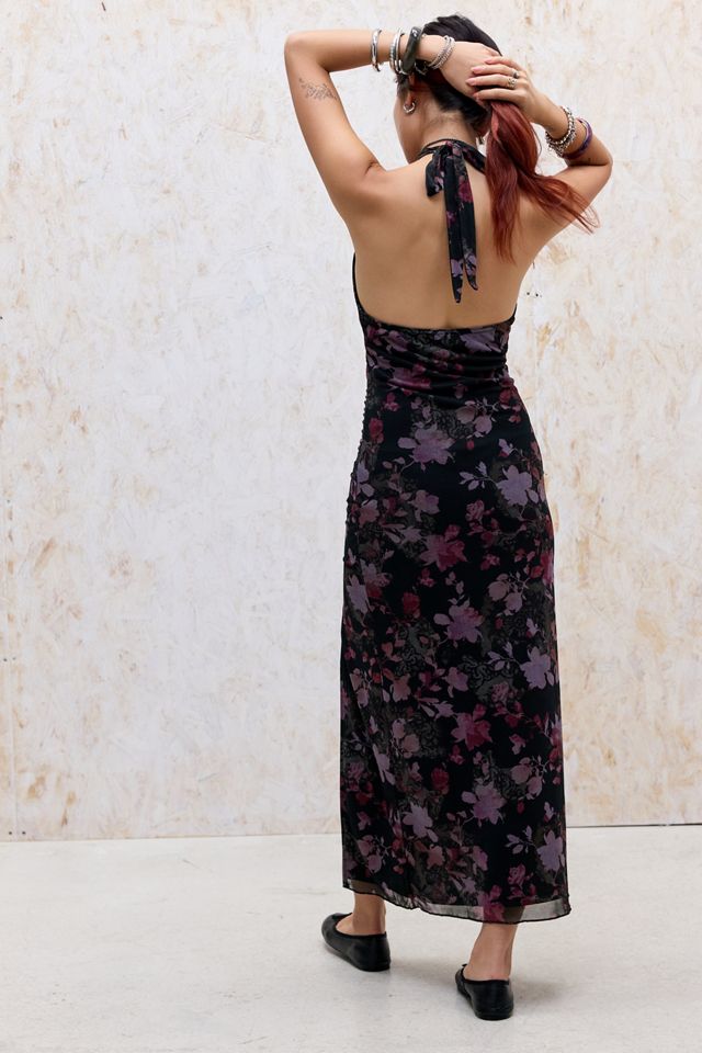 UO Juno Neckholder-Maxikleid mit tiefem Ausschnitt #3