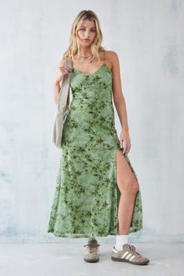 Urban outfitters best sale green wrap dress