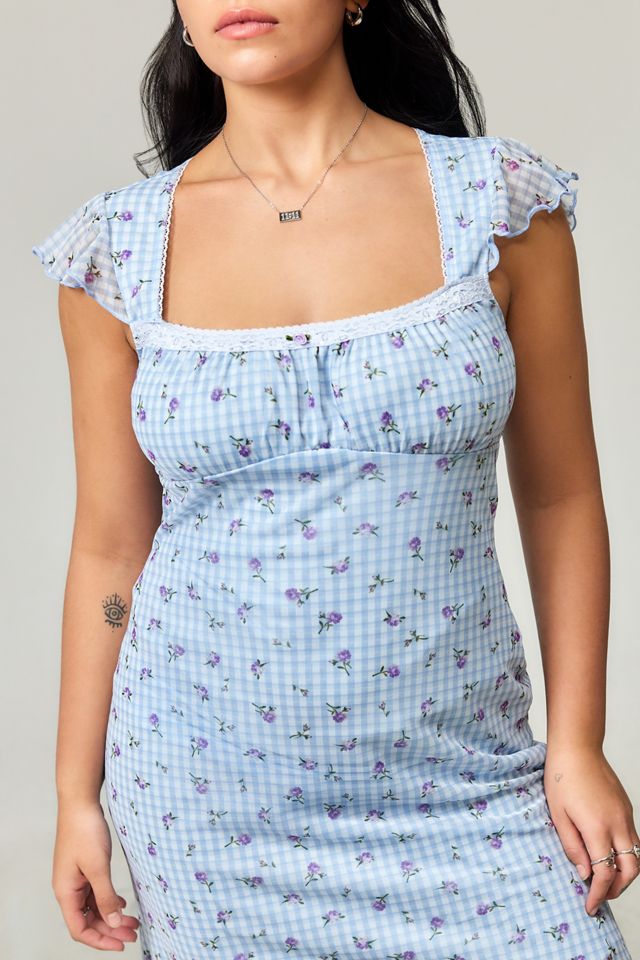 Kimchi Blue Maisie Gingham Midi Dress #6