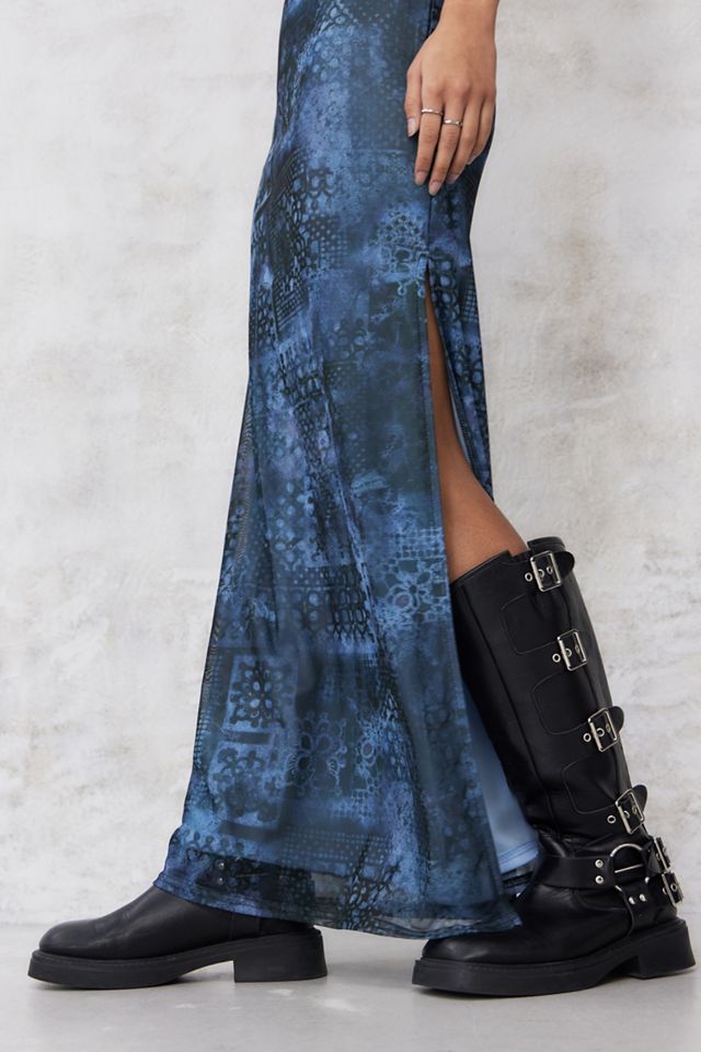 UO Billie Paisley Mesh Maxi Dress  #2