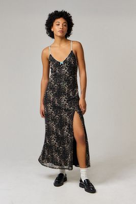 UO Leopardenprint Trägerkleid