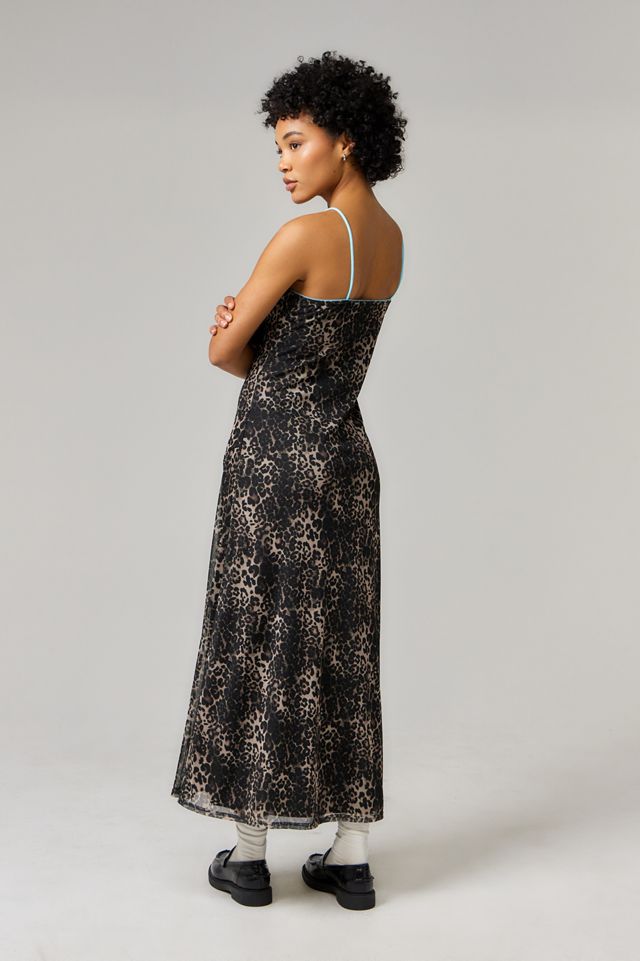 UO Leopard Print Slip Dress #3