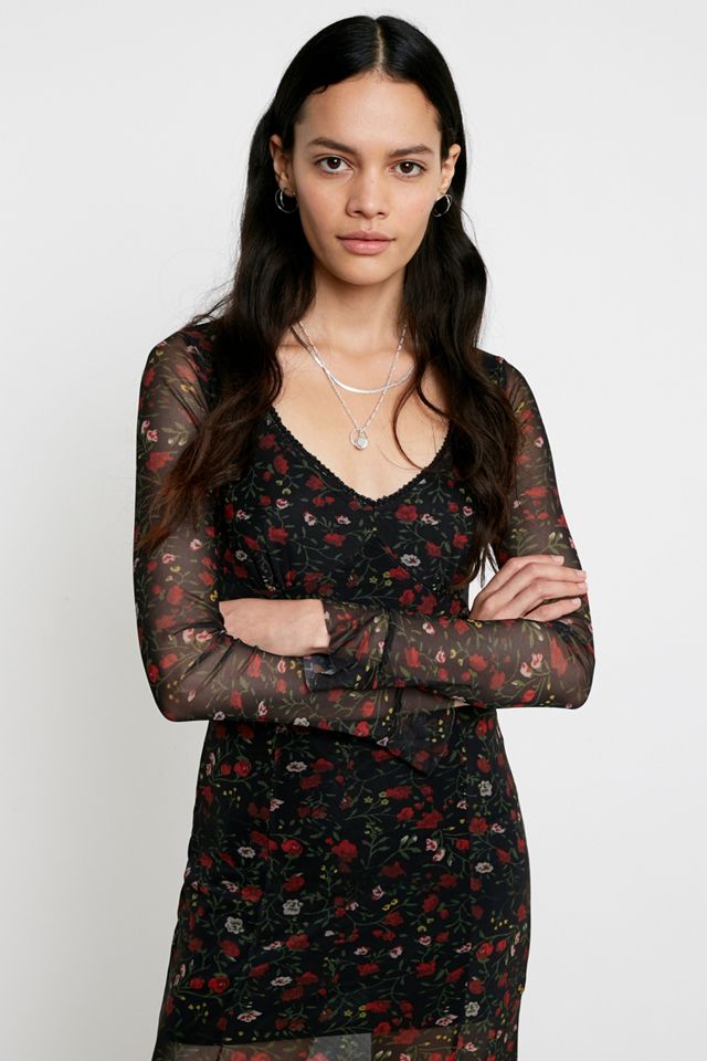 UO - Robe longue en voile à imprimé floral Naomi #1