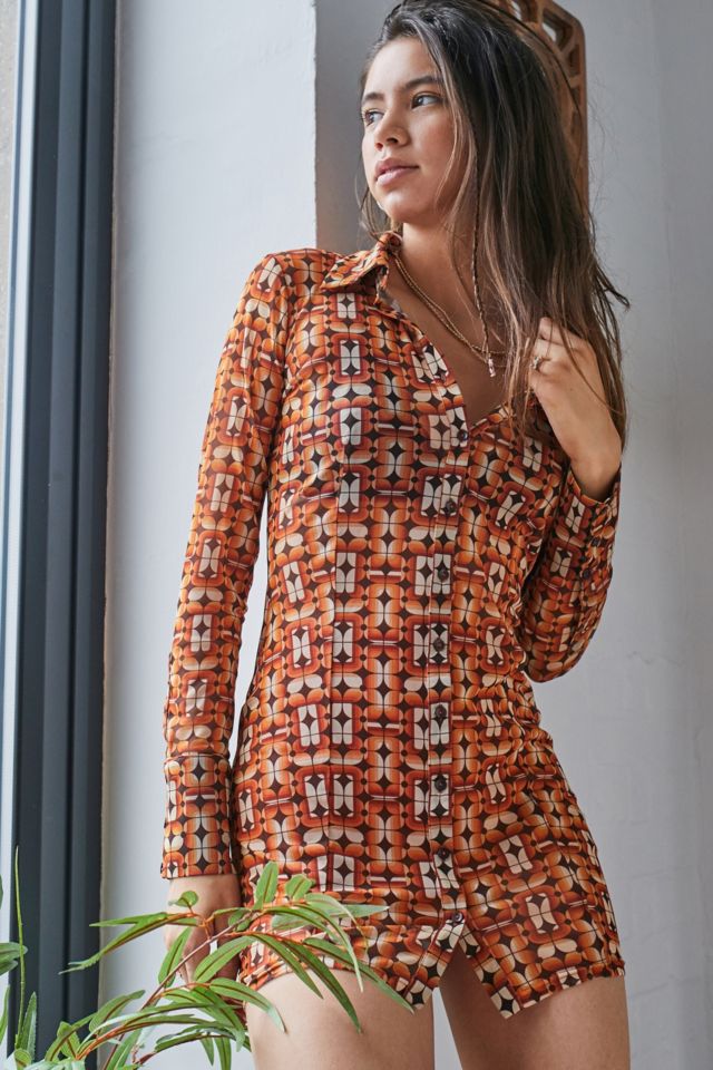 70s shirt dress hotsell