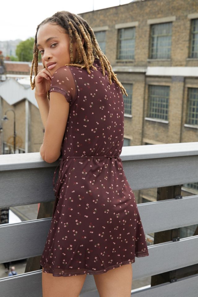 Urban outfitters sale burgundy dress