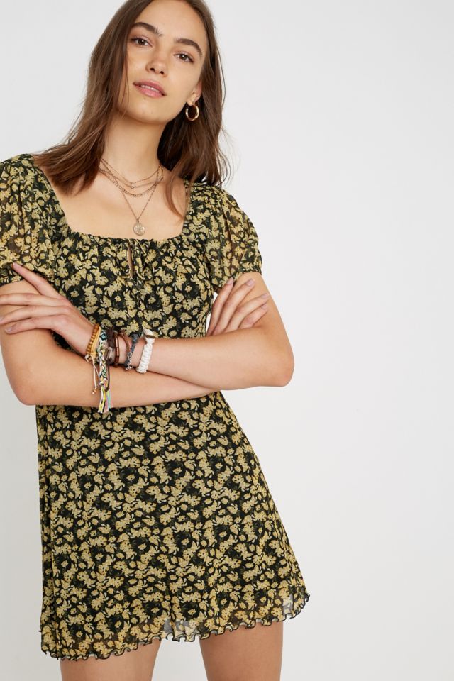 Urban outfitters yellow floral dress new arrivals
