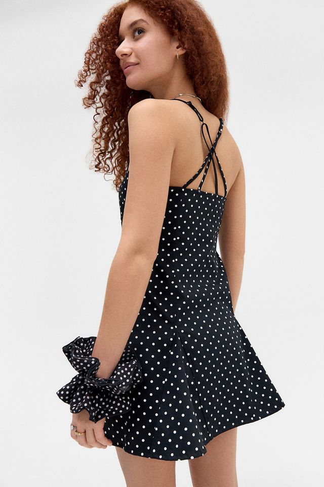 Silence + Noise Strappy Back Godet Mini Dress #3