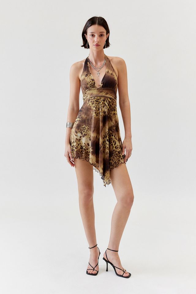 UO Jessa Halter Mini Dress | Urban Outfitters UK