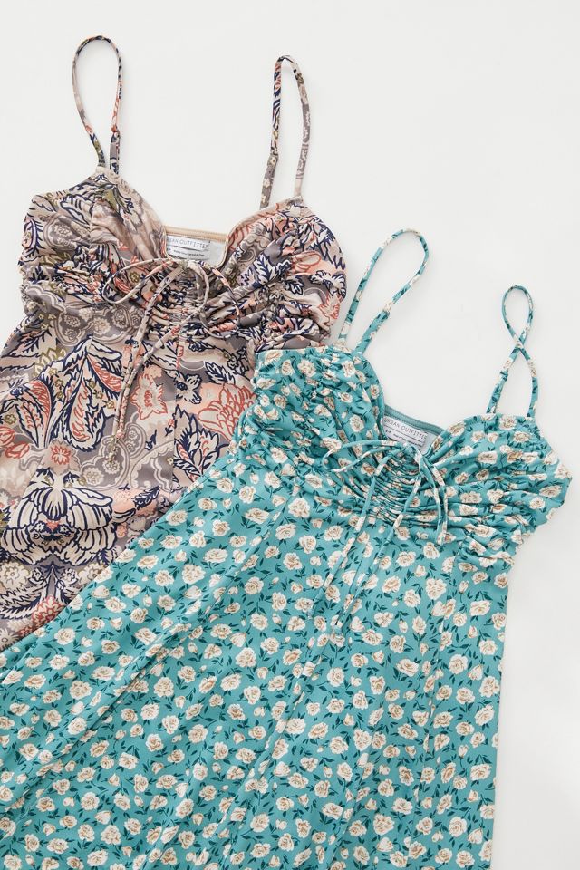 UO Dasha Blue Floral Print Dress #1