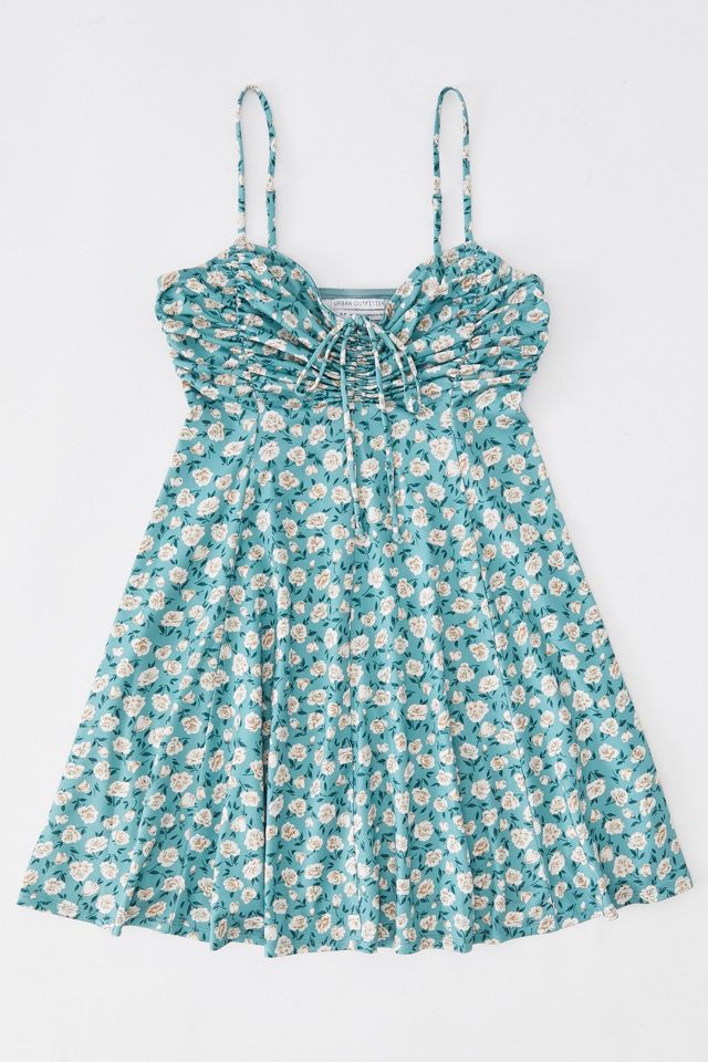 UO Dasha Blue Floral Print Dress #2