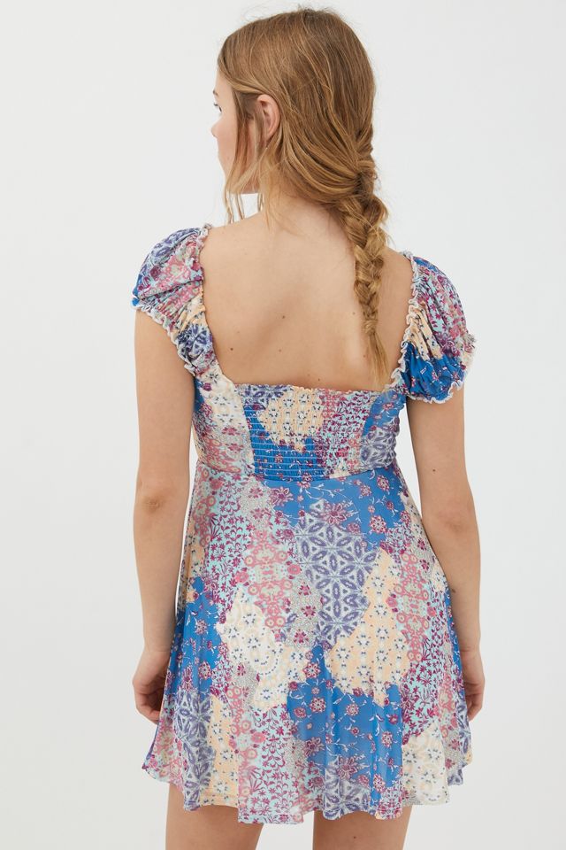 audrey mesh mini dress UO Audrey Mesh Mini Dress