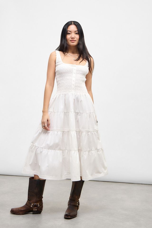 UO Remy Textured Tube Midi Dress