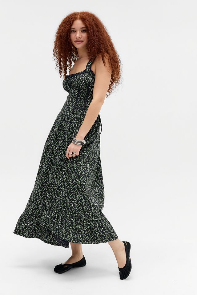 Kimchi Blue Gabriette Maxikleid mit tief sitzender Taille im Prairie-Stil #1