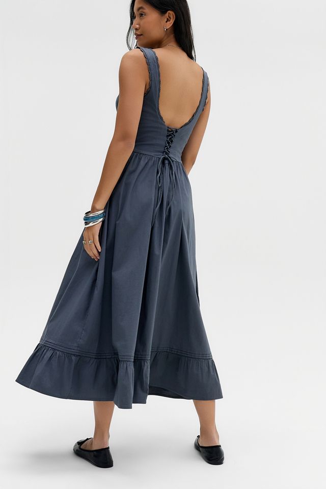 Kimchi Blue Gabriette Drop Waist Prairie Maxi Dress | Urban