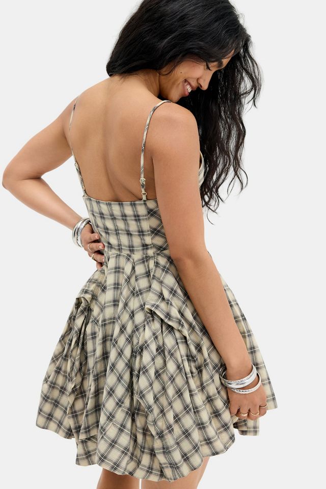 UO Darcie Hitched Mini Dress #3