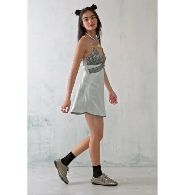 Urban outfitters outlet silver dress