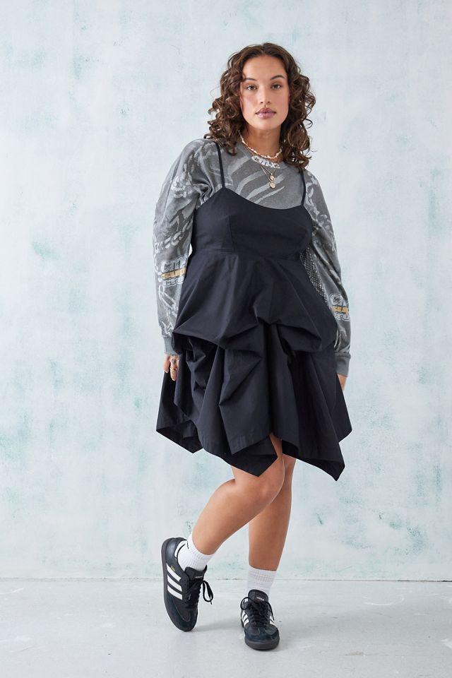 UO Bobby Balloon Ruched Mini Dress #2