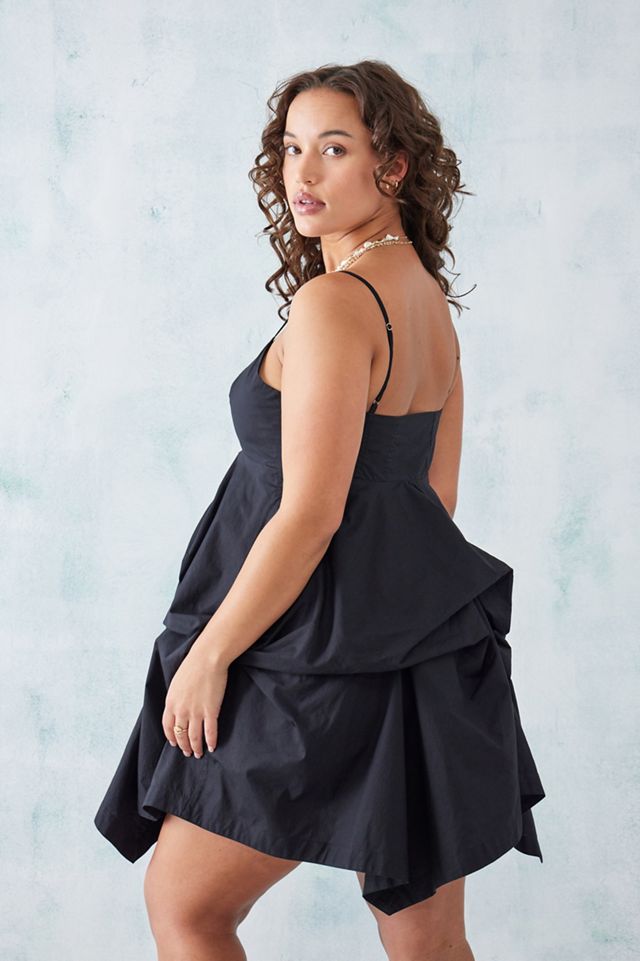 UO Bobby Balloon Ruched Mini Dress #3