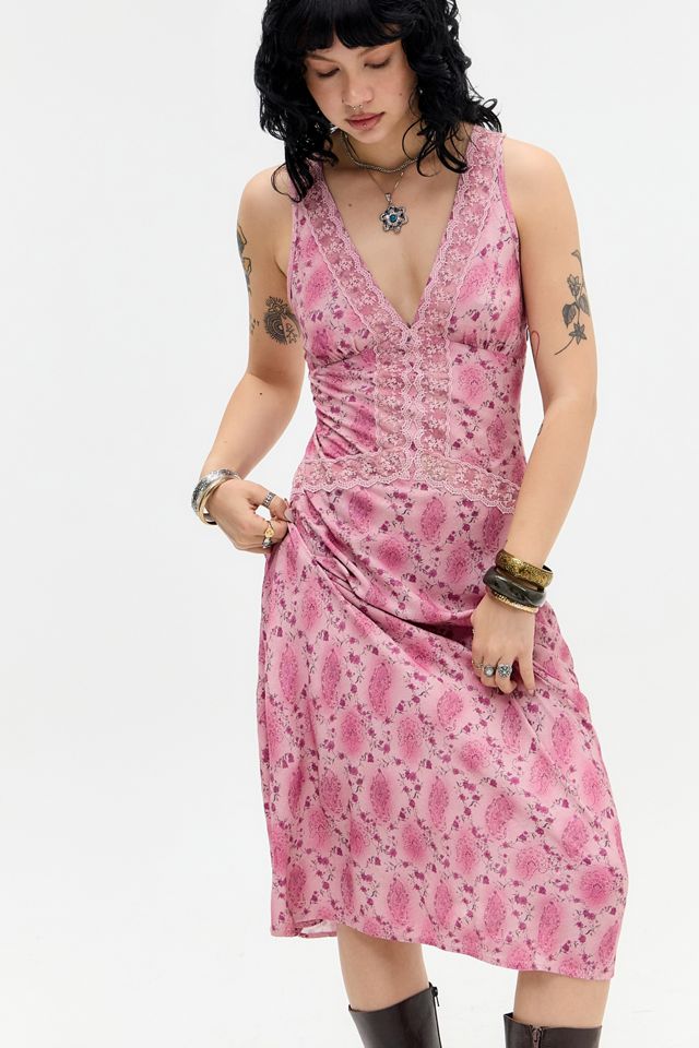 Light Before Dark Dua Lace Trim Midi Dress #2