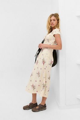 Light Before Dark Yellow Elodie Midi Dress