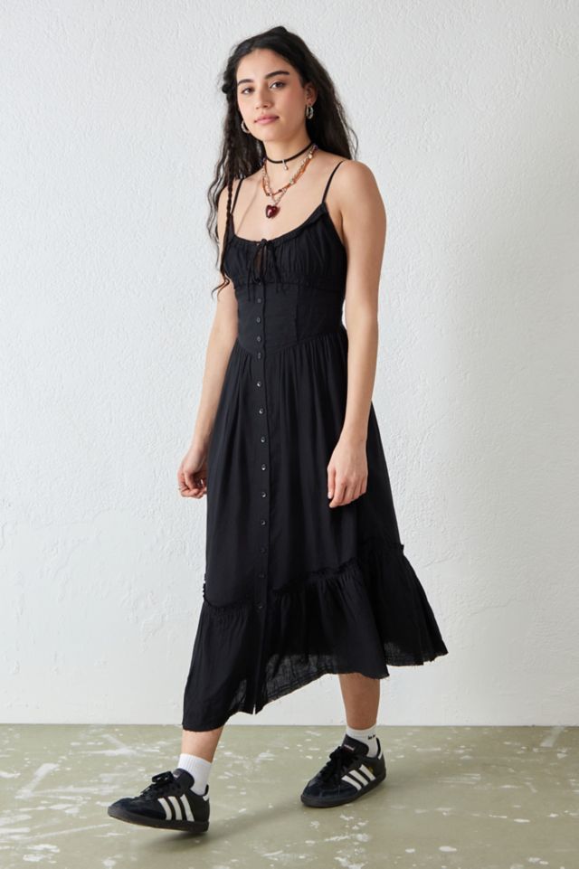 Urban outfitters button down midi dress sale