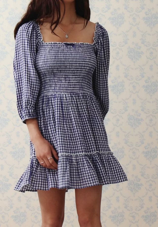 Kimchi Blue Lucia Gingham Mini Dress | Urban Outfitters UK