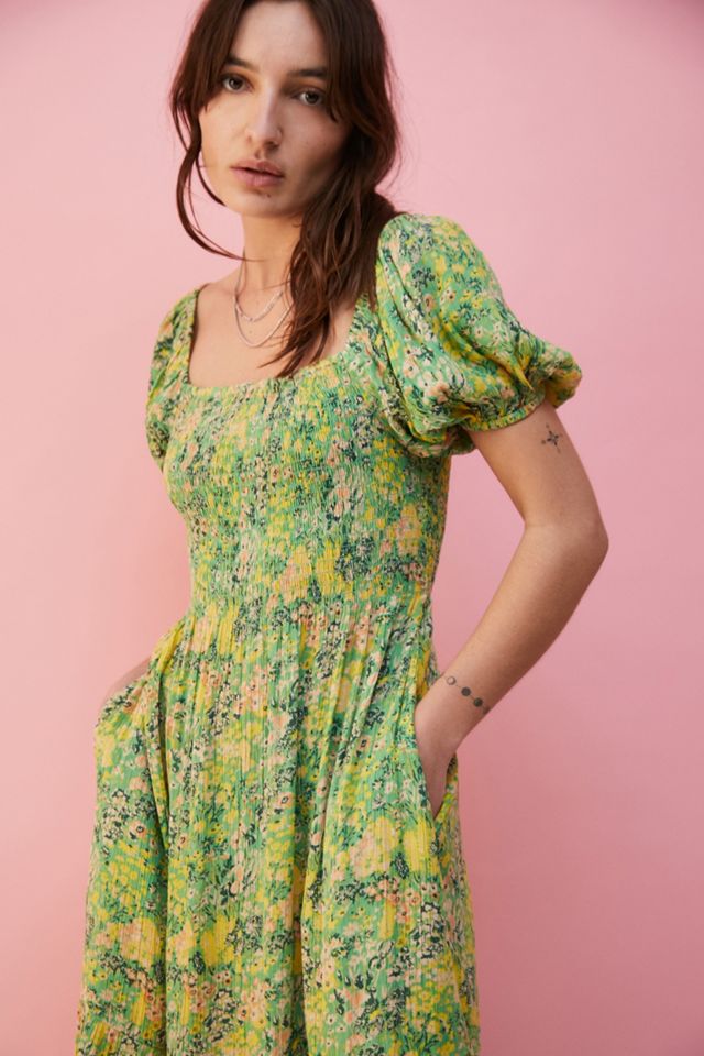 urban outfitters green floral wrap dress Eden Eyelet Tank Top