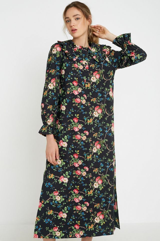 UO Watercolour Floral Maxi Dress #1