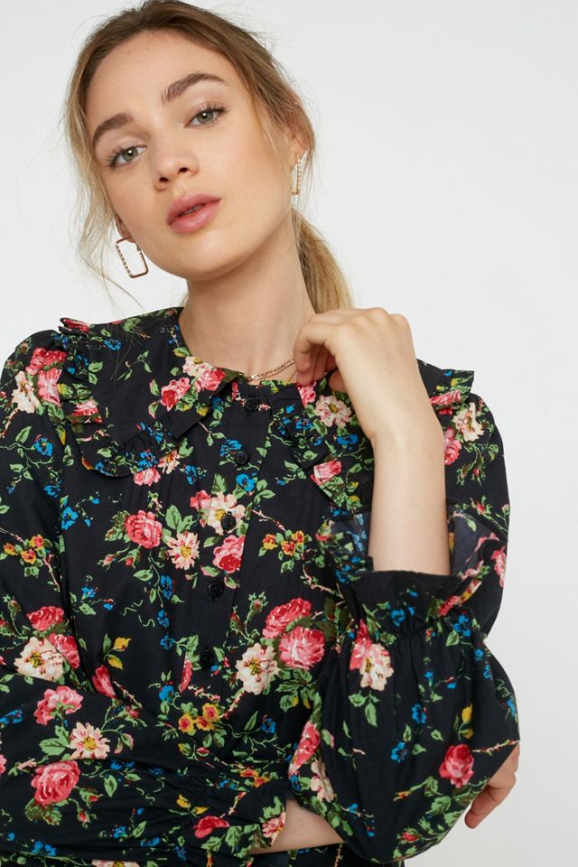 UO Watercolour Floral Maxi Dress | Urban Outfitters UK