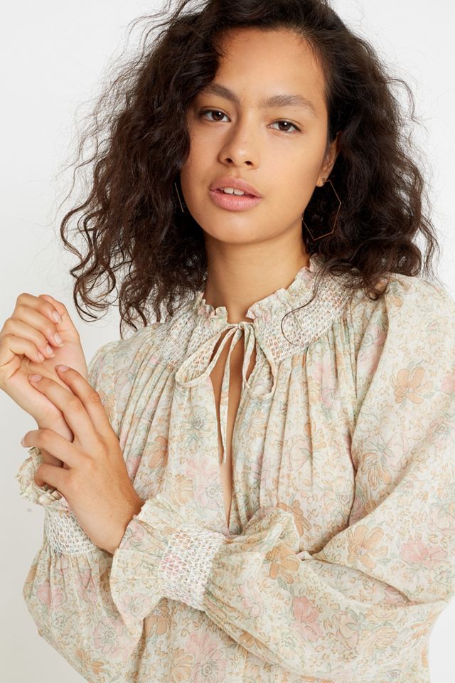 Uo Orla Smocked Maxi Vestido #1