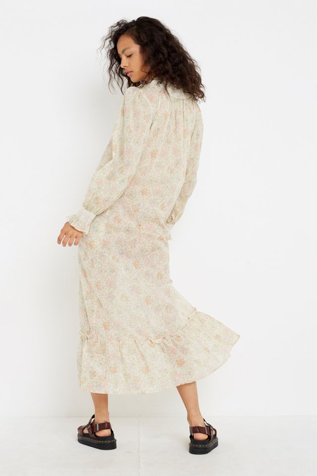 Uo Orla Smocked Maxi Vestido #3