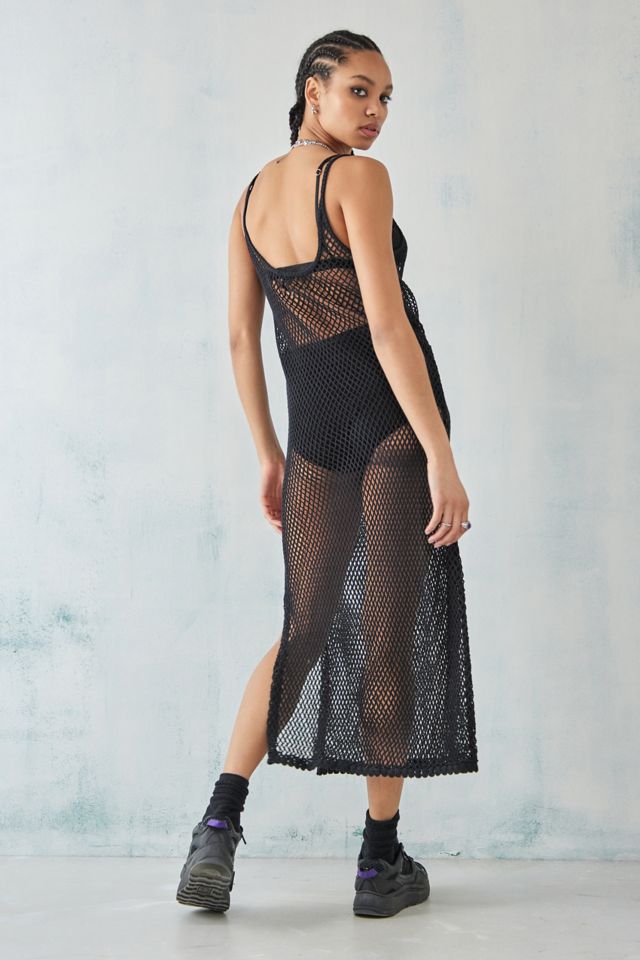 Fishnet shop midi dress