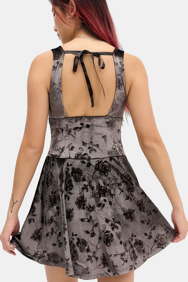 Kimchi Blue Mon Amour Velvet Mini Dress #3