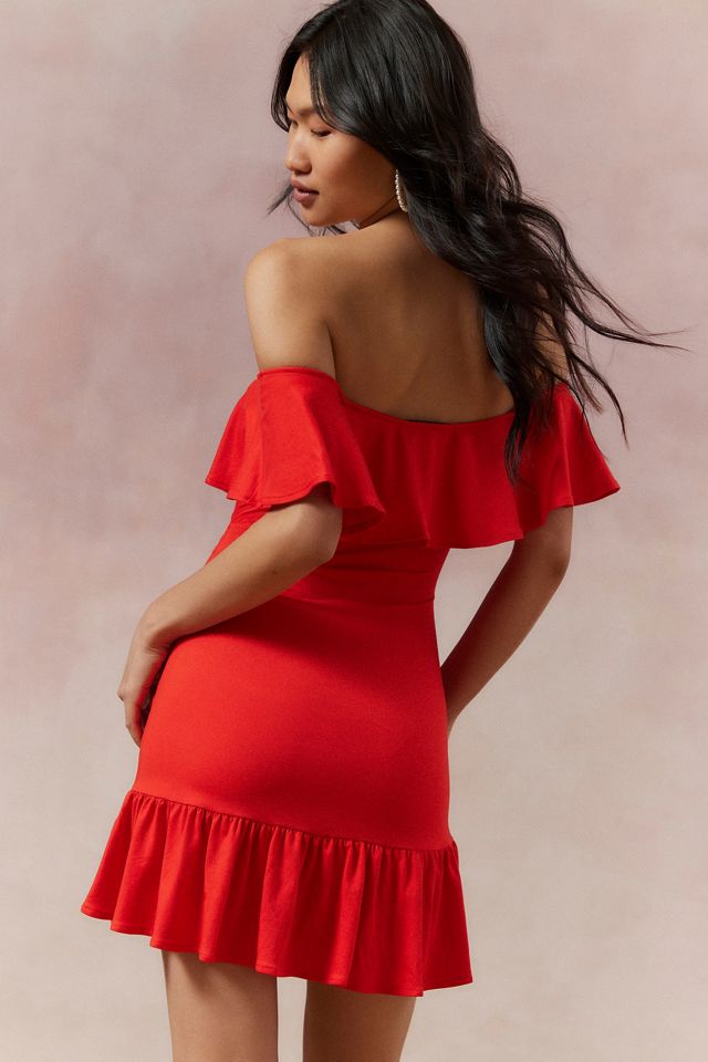 Kimchi Blue Harper Off-The-Shoulder Mini Dress #1
