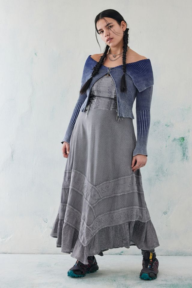 Vestito Midi a Corsetto Ricamato UO Madelyn #5