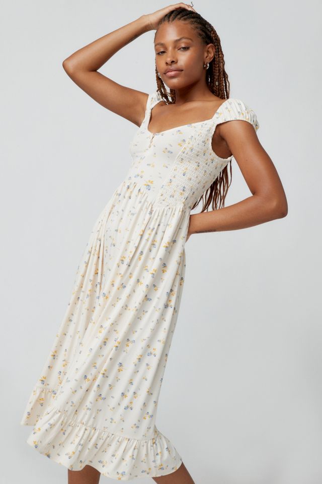 Urban outfitters best sale white midi dress