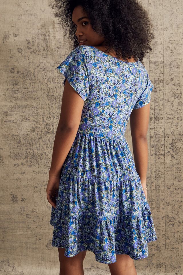 UO Julia Blue Floral Mini Dress  #3