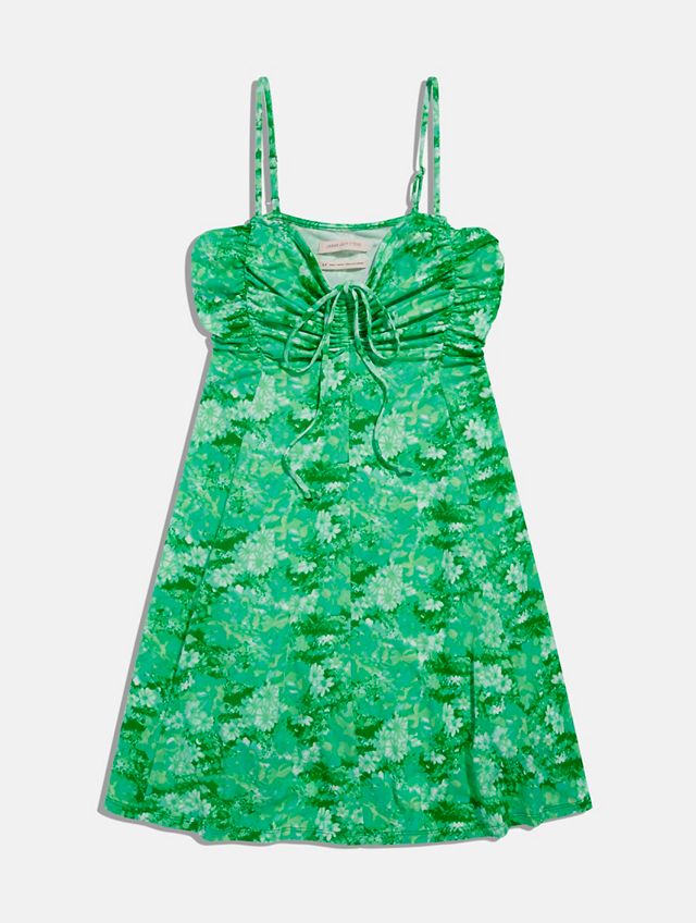 UO Dasha Green Floral Mini Dress #4